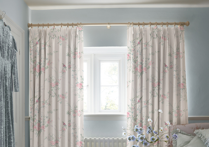 Shabby Chic by Rachel Ashwell Bird Chinoiserie, Blossom - Made to Measure Curtains - Image 3